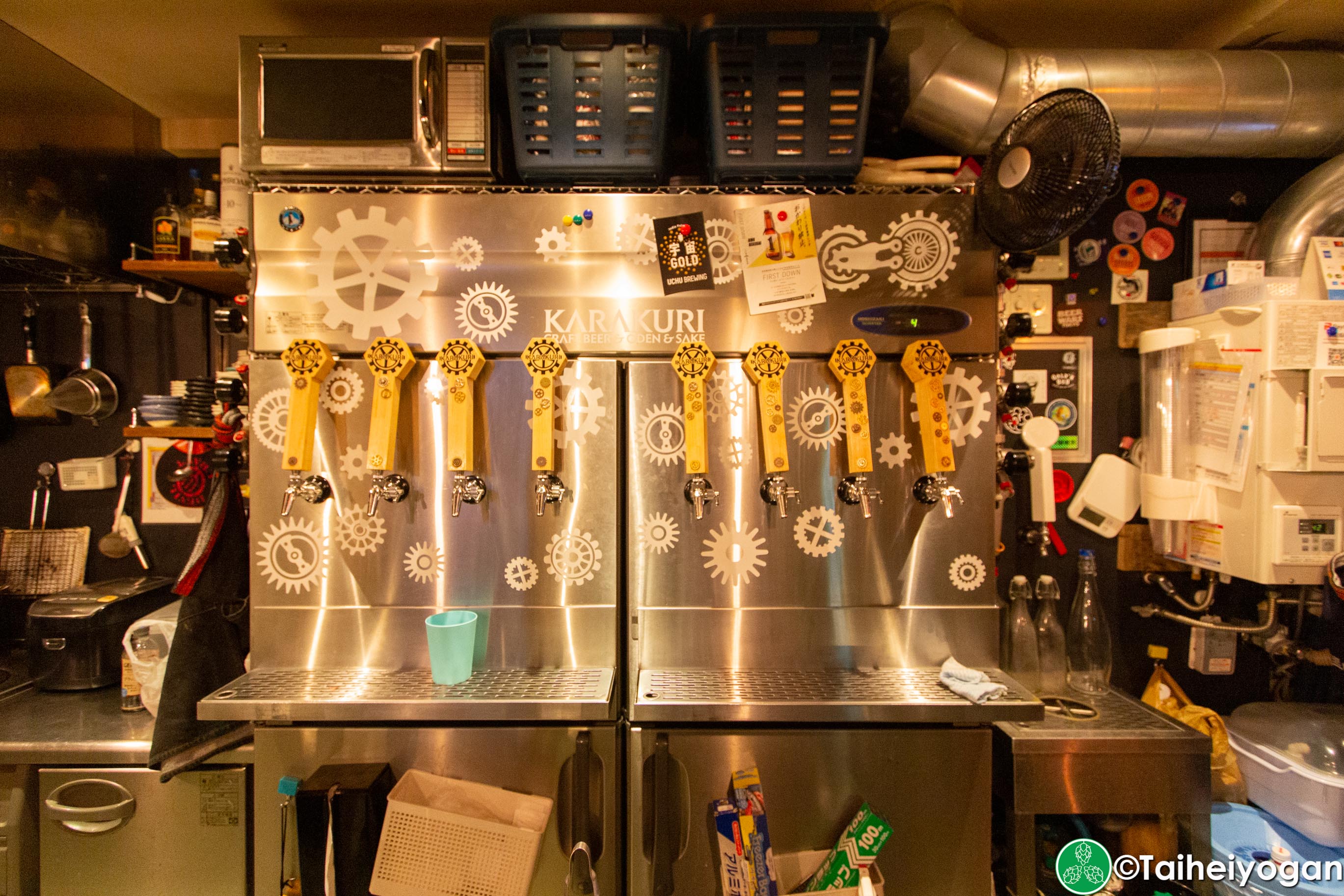 Karakuri Craft Beer & Oden & Sake - Interior - Beer Taps
