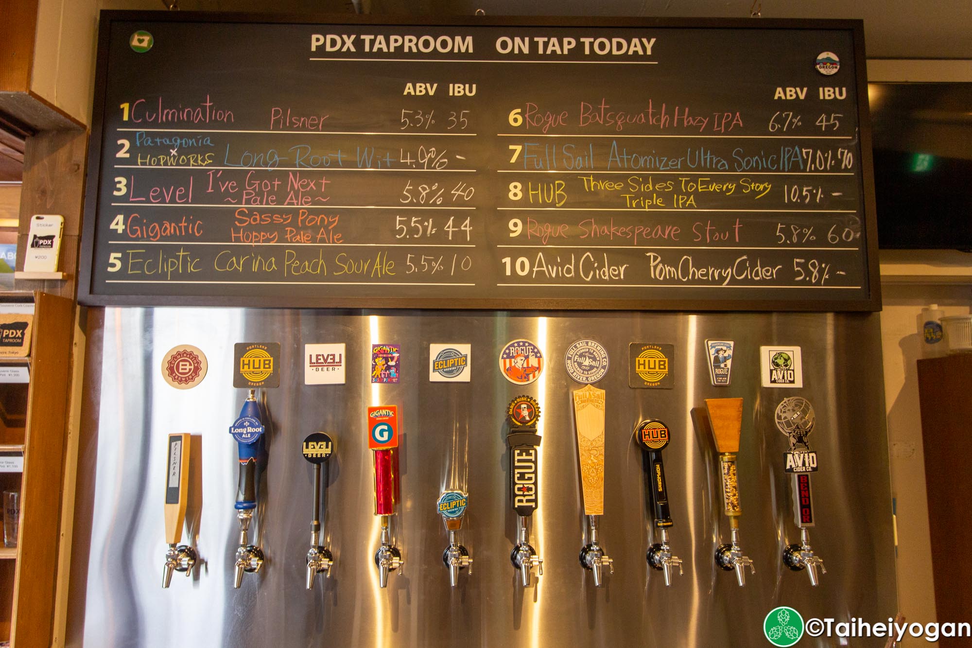 PDX Taproom - Interior - Beer Taps