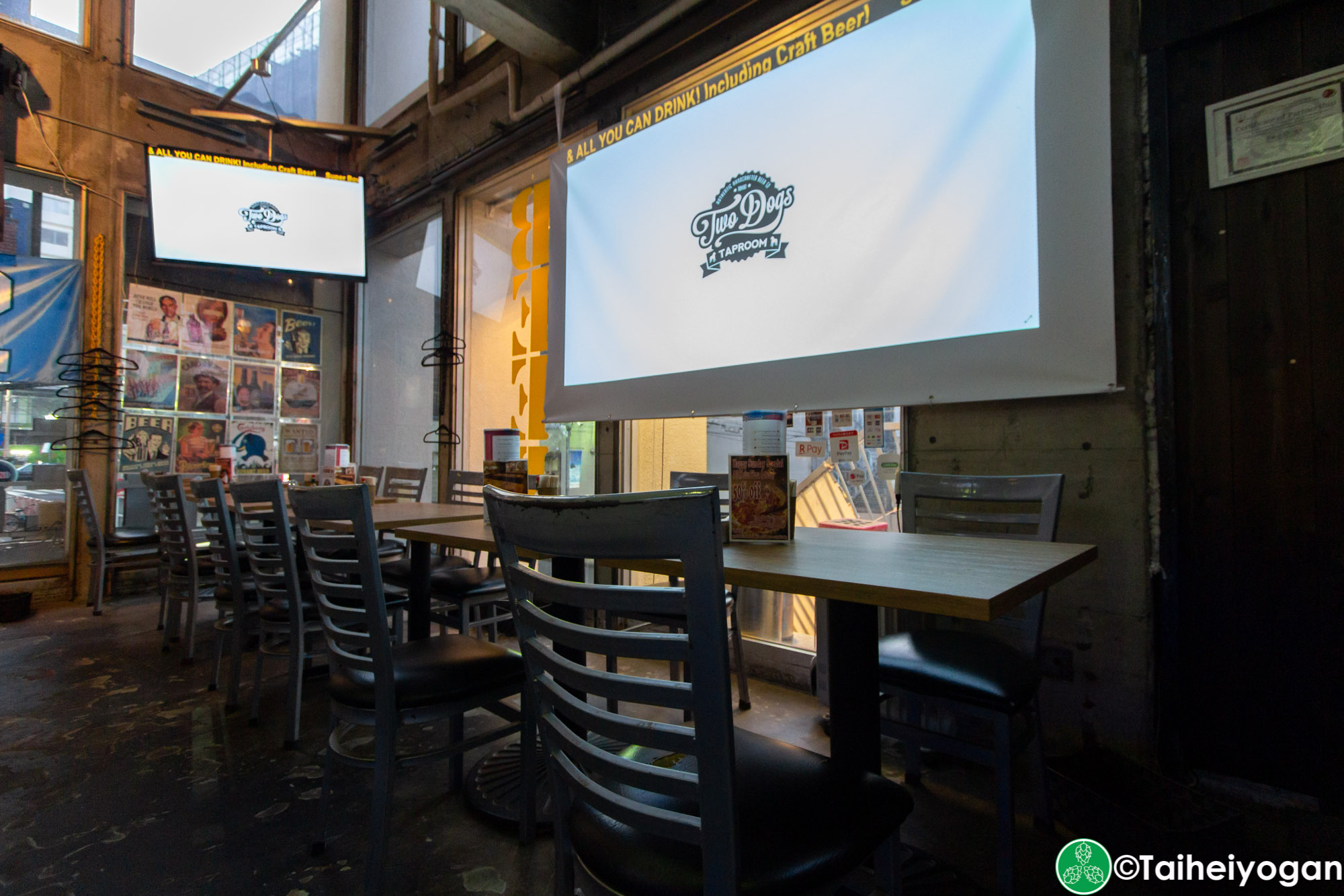 Two Dogs Taproom - Interior - Table Seating