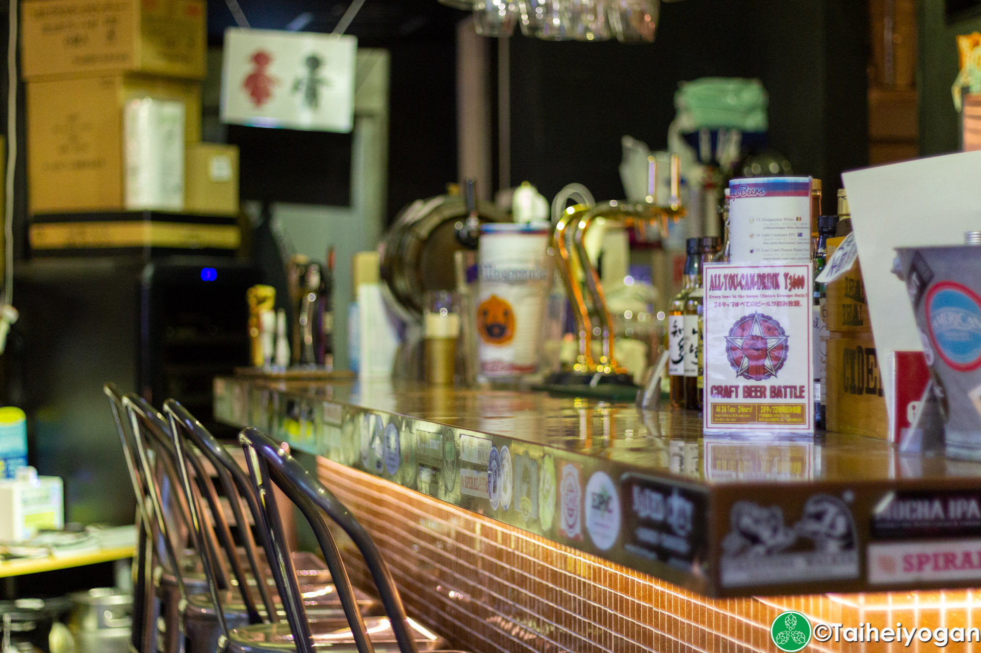 Two Dogs Taproom - Interior - Bar Counter