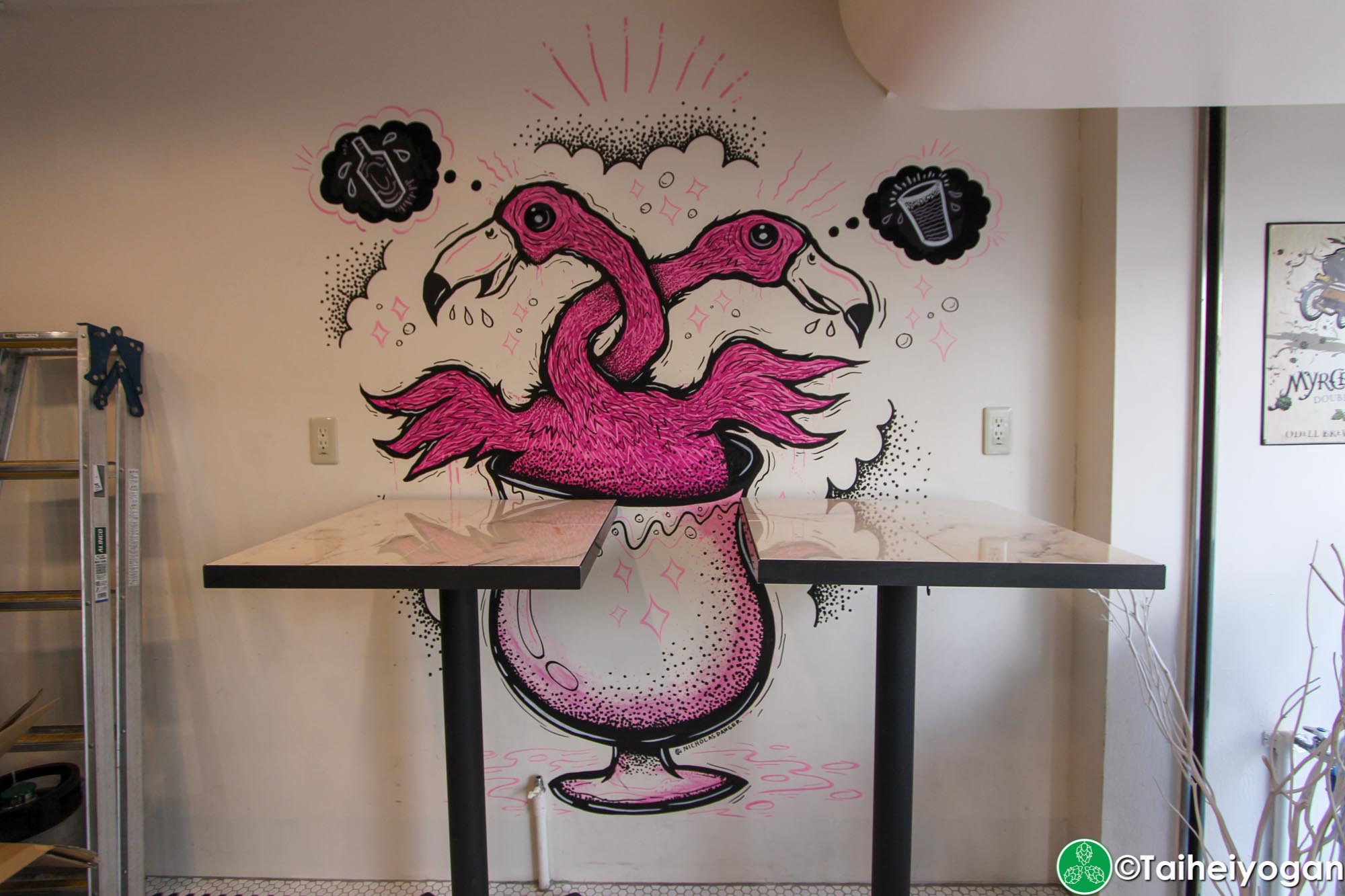 Watering Hole - Interior - Standing Area - Logo