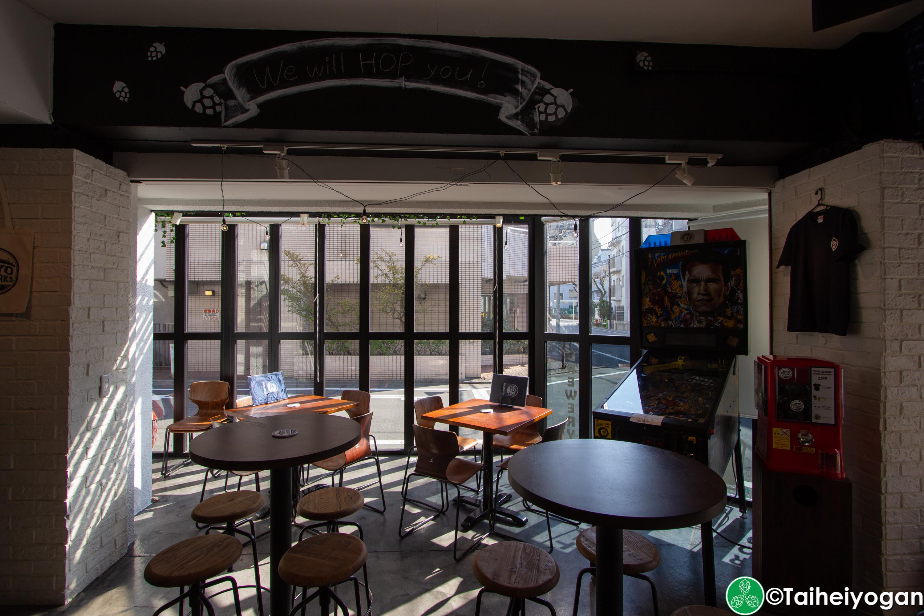 Tokyo Aleworks Taproom - Interior - Tables