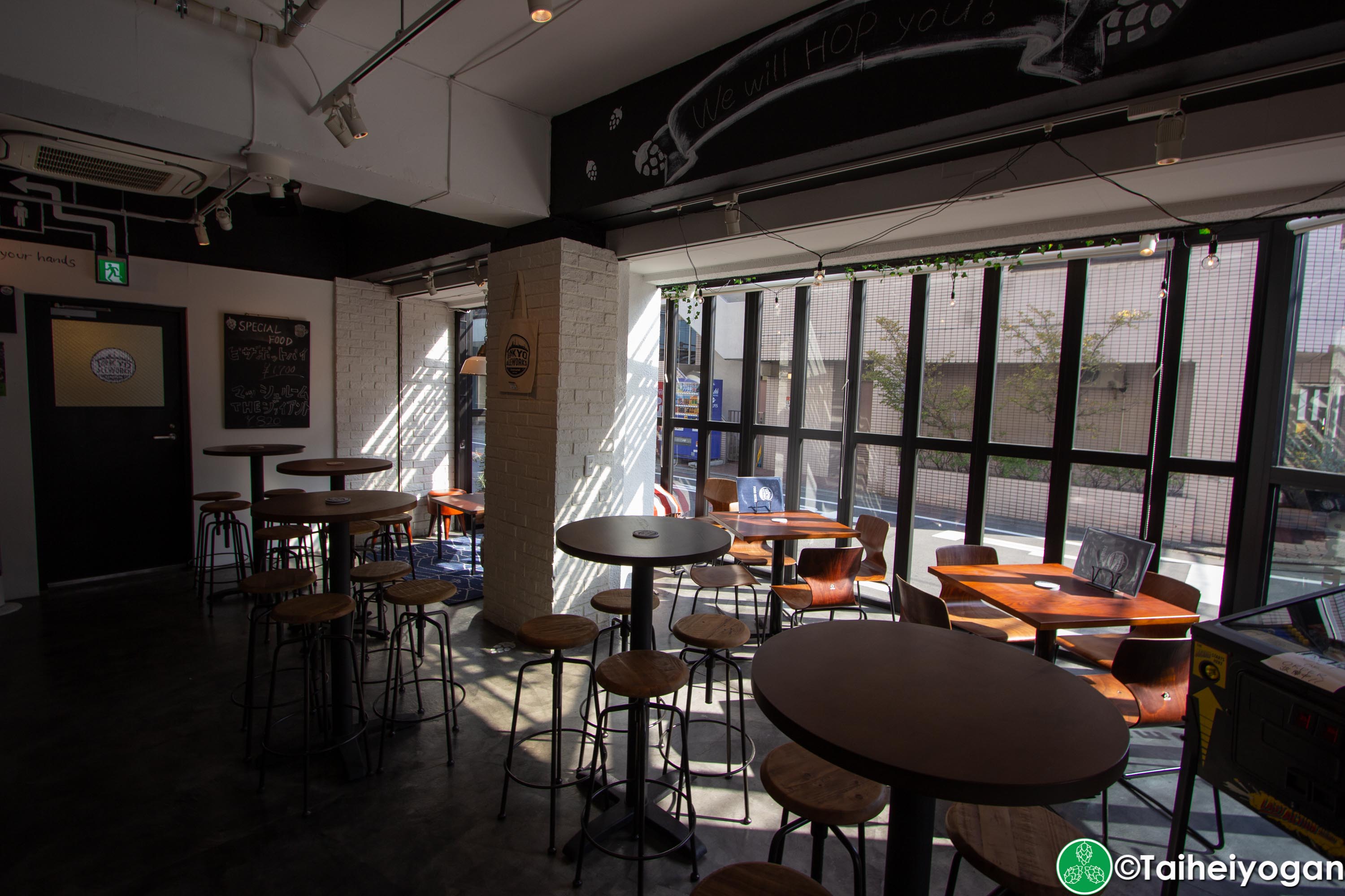 Tokyo Aleworks Taproom - Interior - Tables
