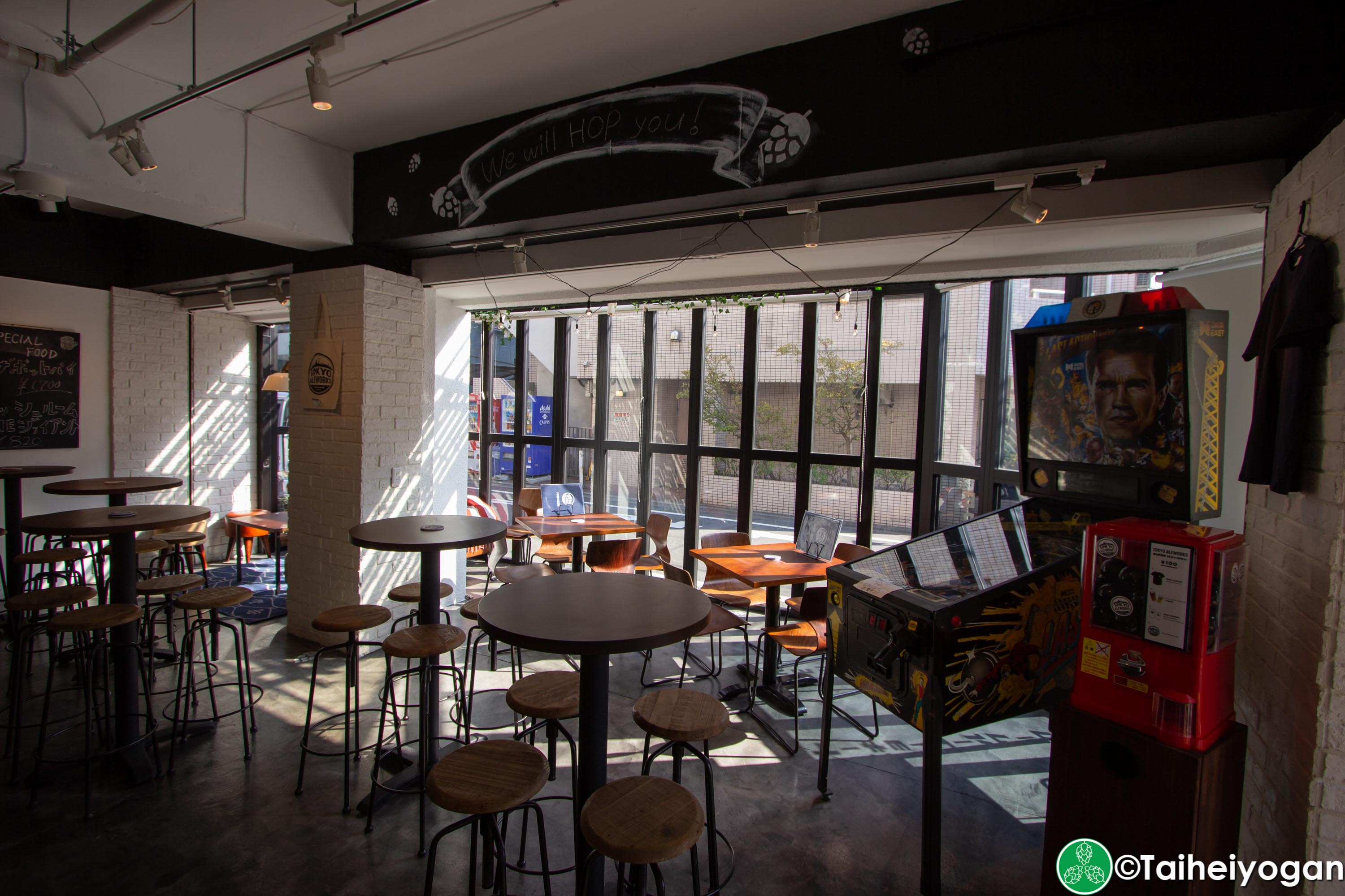 Tokyo Aleworks Taproom - Interior - Tables