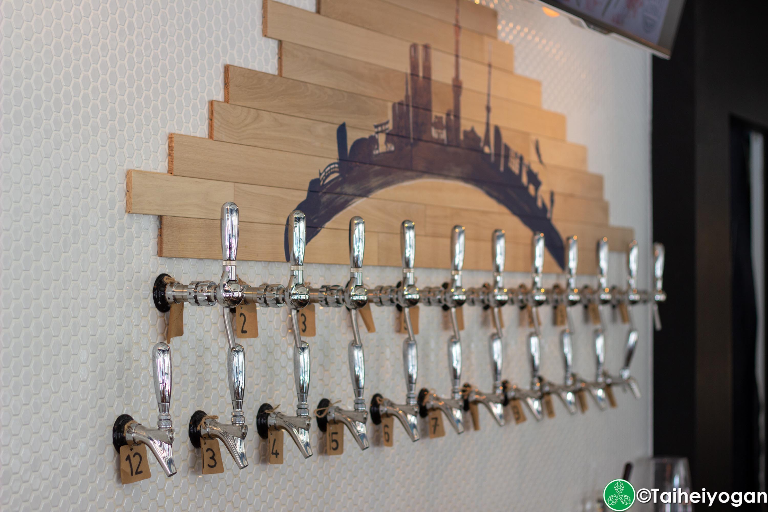Tokyo Aleworks Taproom - Interior - Beer Taps
