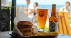 Chatan Burger Base Atabii's - Menu - Neo Bacon Cheeseburger & Okinawa Sango Beer