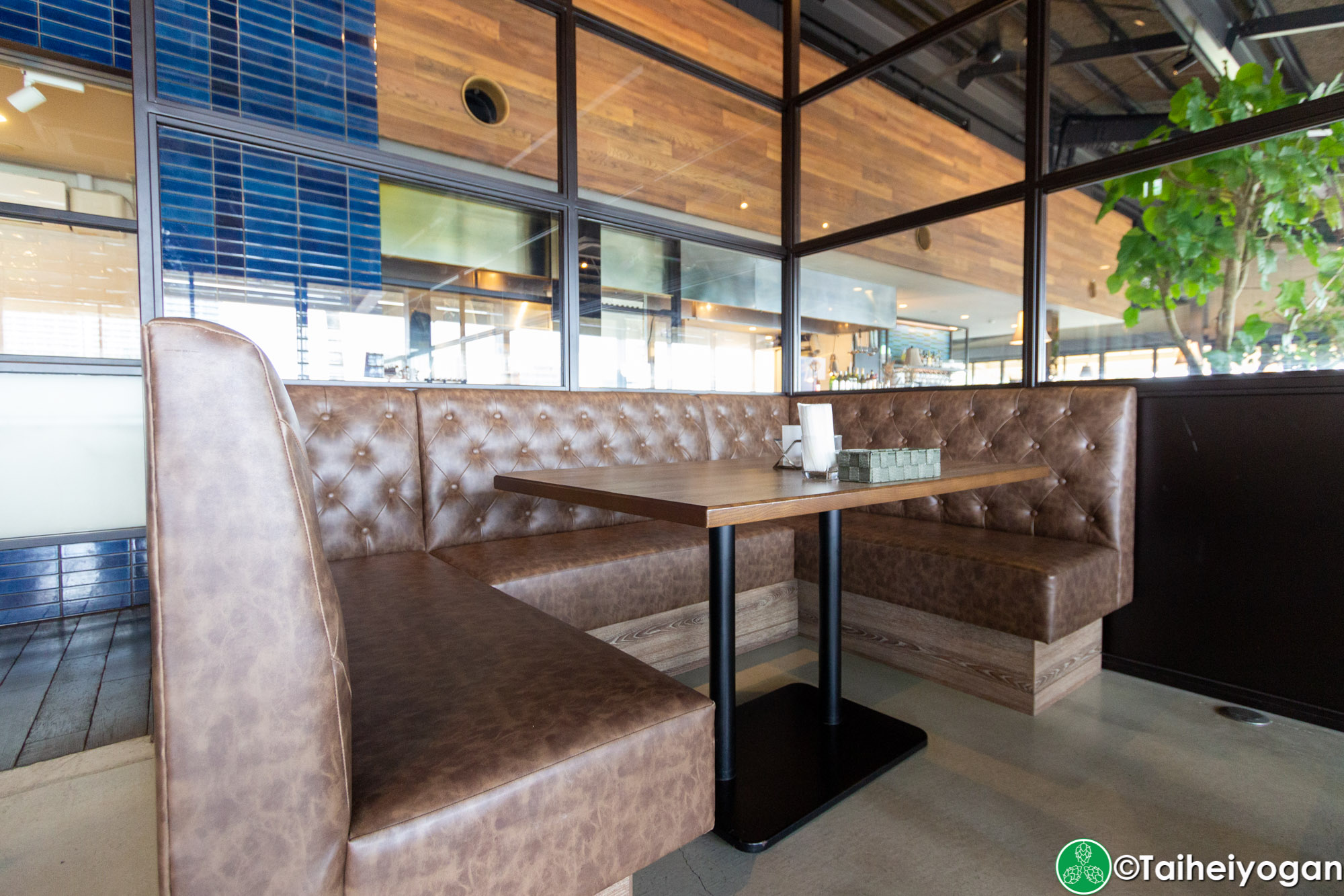 Chatan Harbor Brewery - Interior - Restaurant Section - Booth Seating