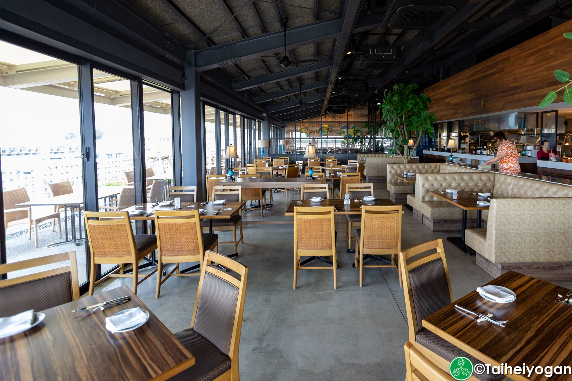 Chatan Harbor Brewery - Interior - Restaurant Section - Table Seating