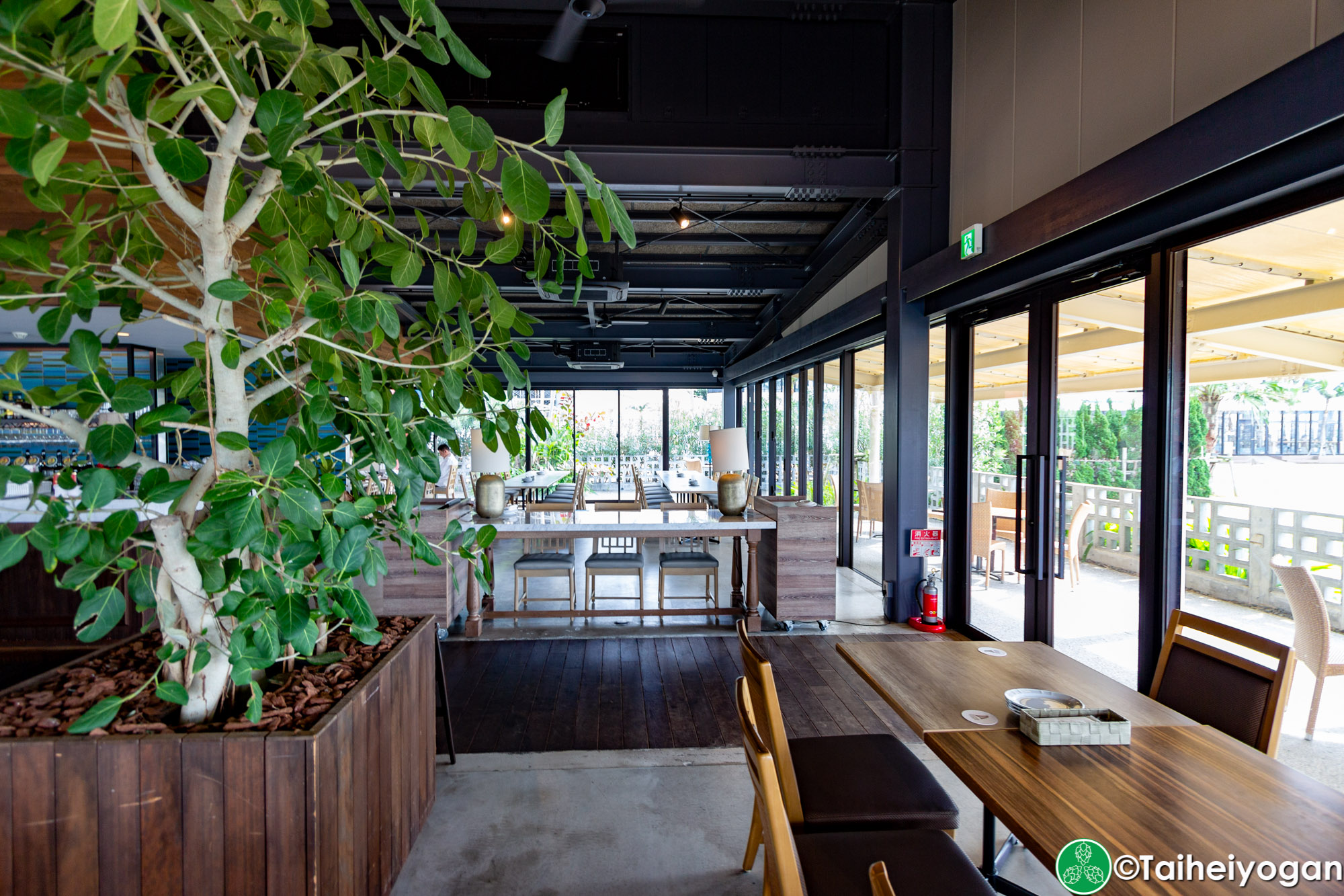 Chatan Harbor Brewery - Interior - Restaurant Section - Table Seating