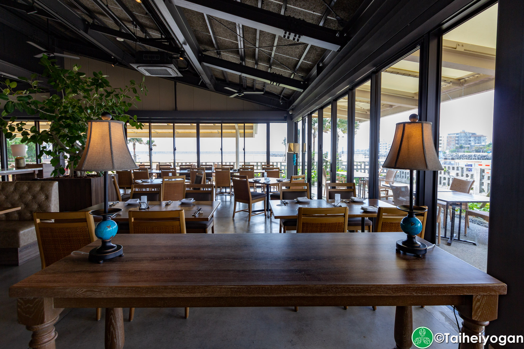 Chatan Harbor Brewery - Interior - Restaurant Section - Table Seating