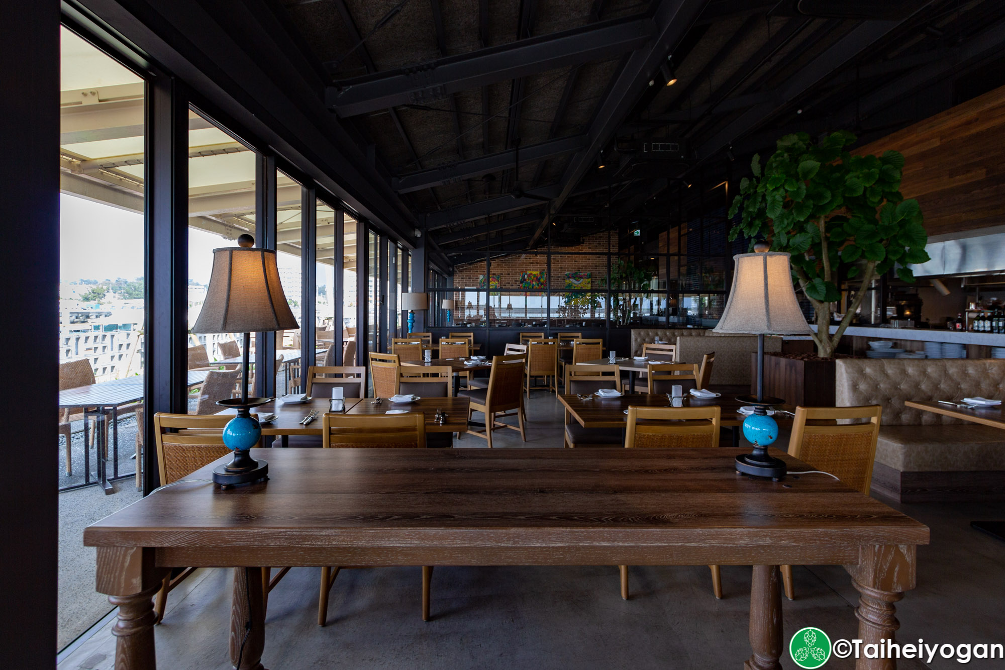 Chatan Harbor Brewery - Interior - Restaurant Section - Table Seating