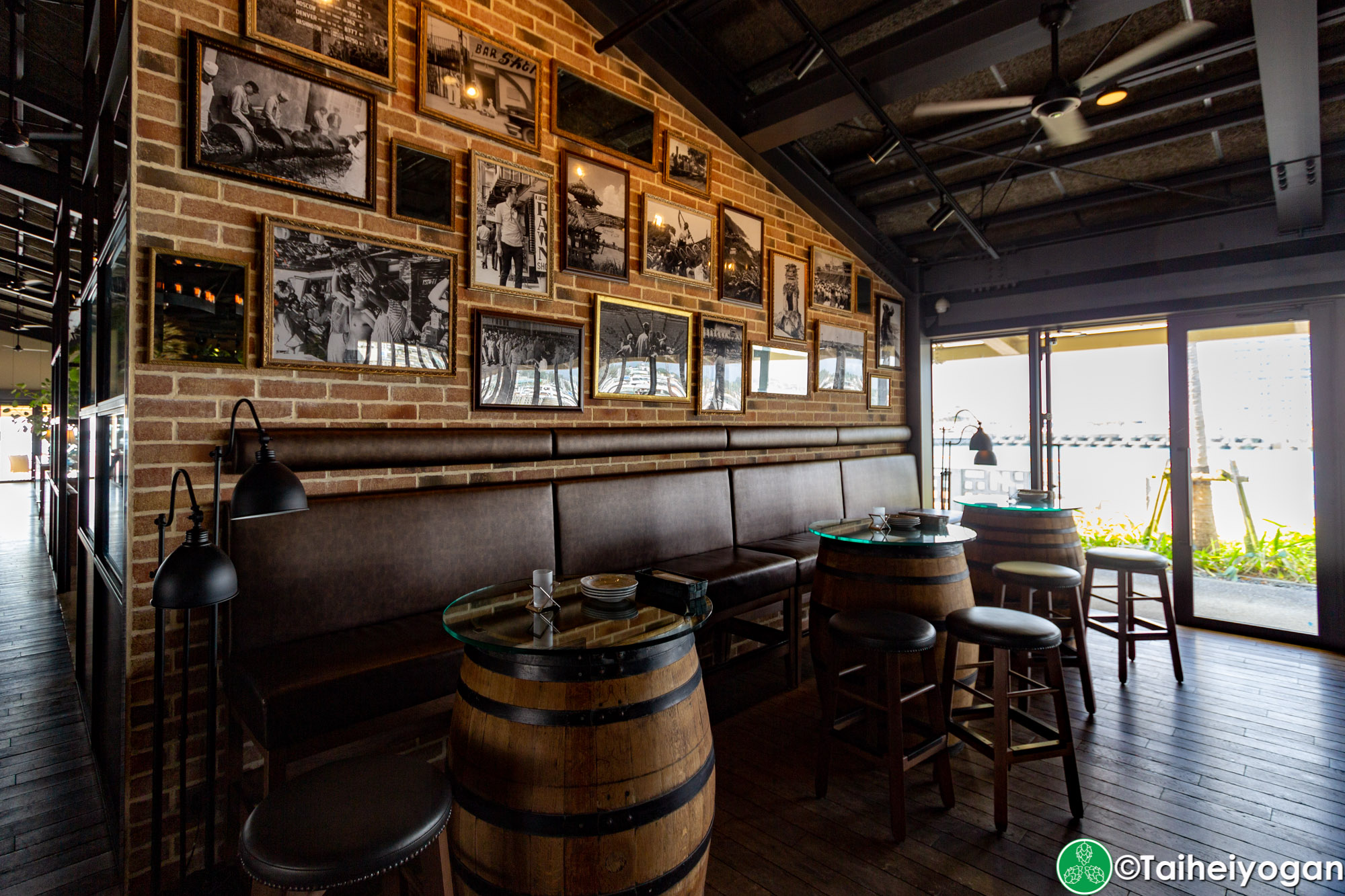 Chatan Harbor Brewery - Interior - Bar Area - Table Seating