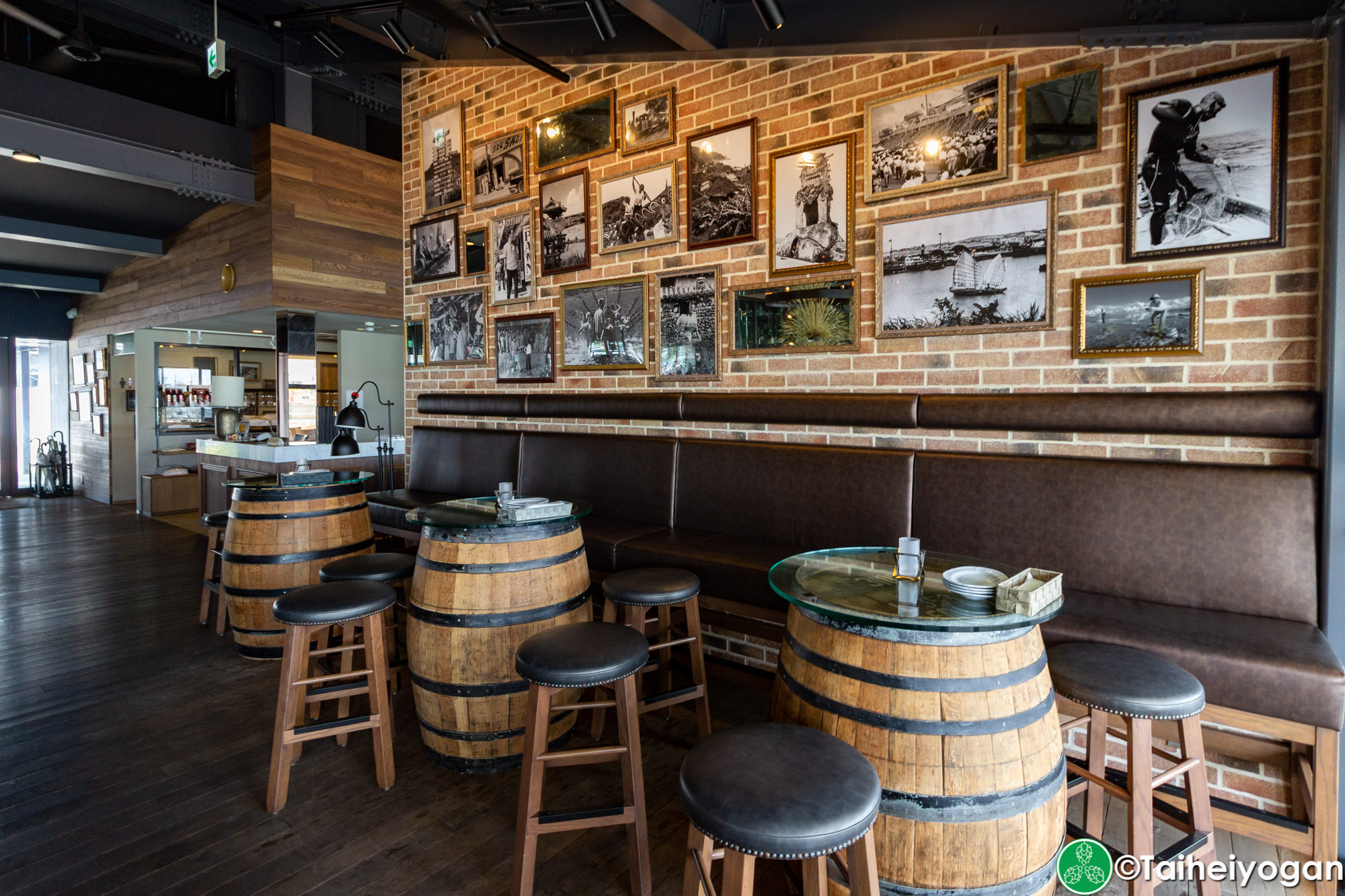 Chatan Harbor Brewery - Interior - Bar Area - Table Seating