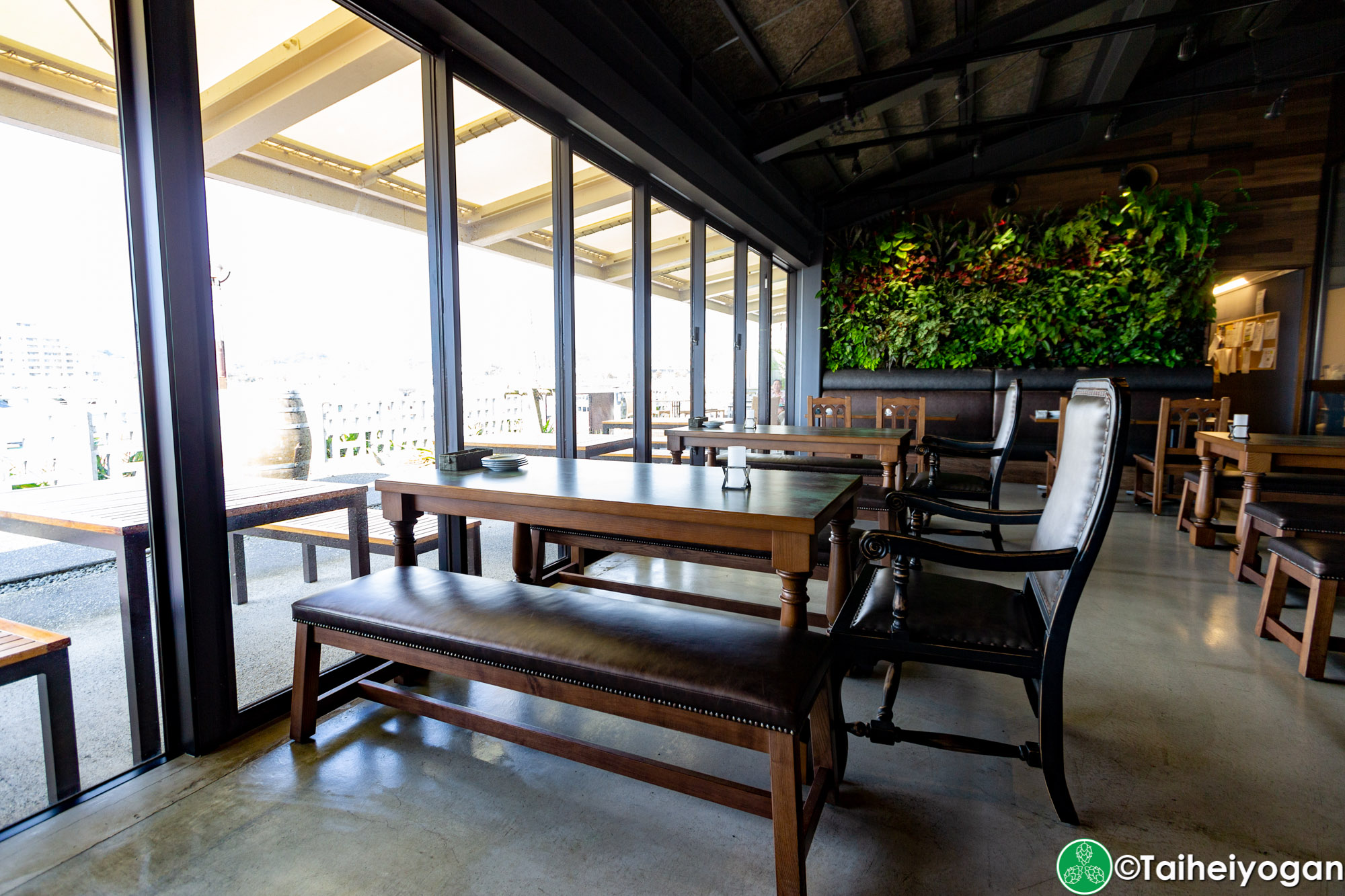 Chatan Harbor Brewery - Interior - Bar Area - Table Seating