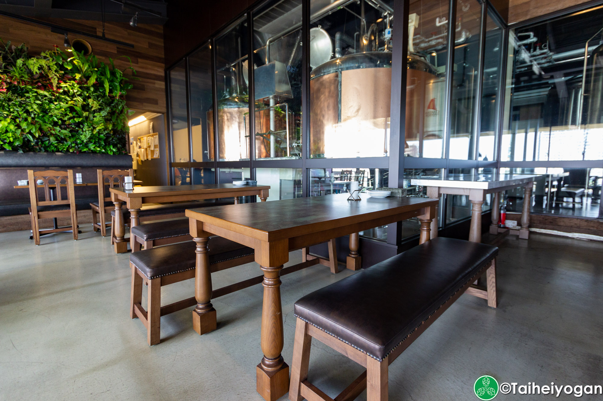 Chatan Harbor Brewery - Interior - Bar Area - Table Seating