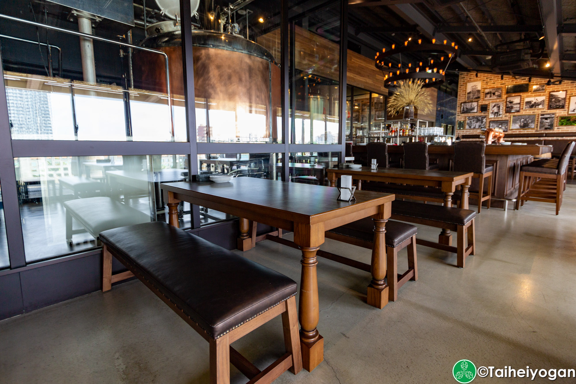 Chatan Harbor Brewery - Interior - Bar Area - Table Seating