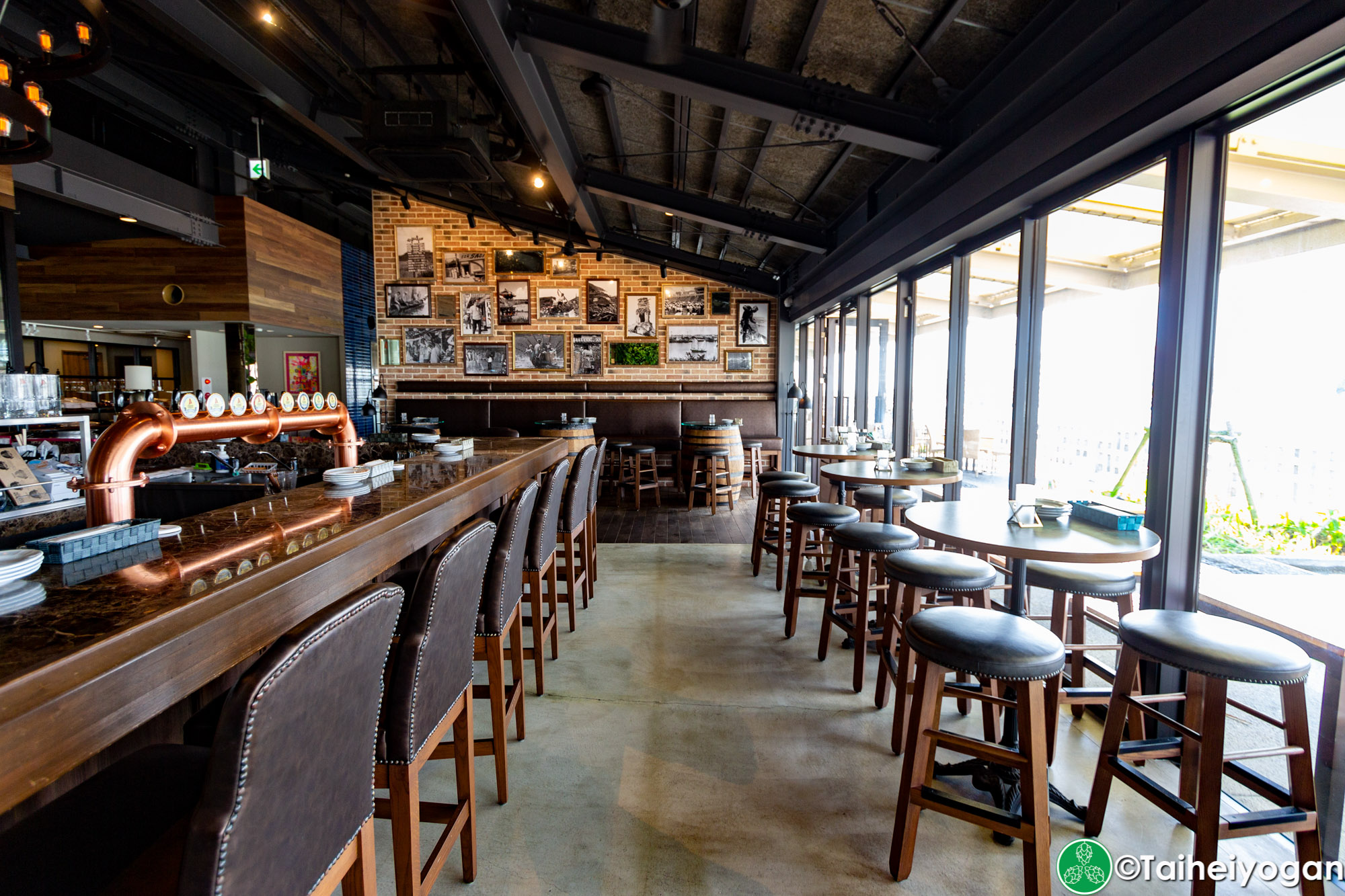 Chatan Harbor Brewery - Interior - Bar Area - Table Seating