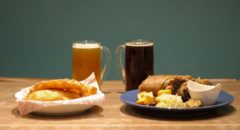 Taste of Okinawa - Menu - Eisbein, Fish & Chips, and Beer