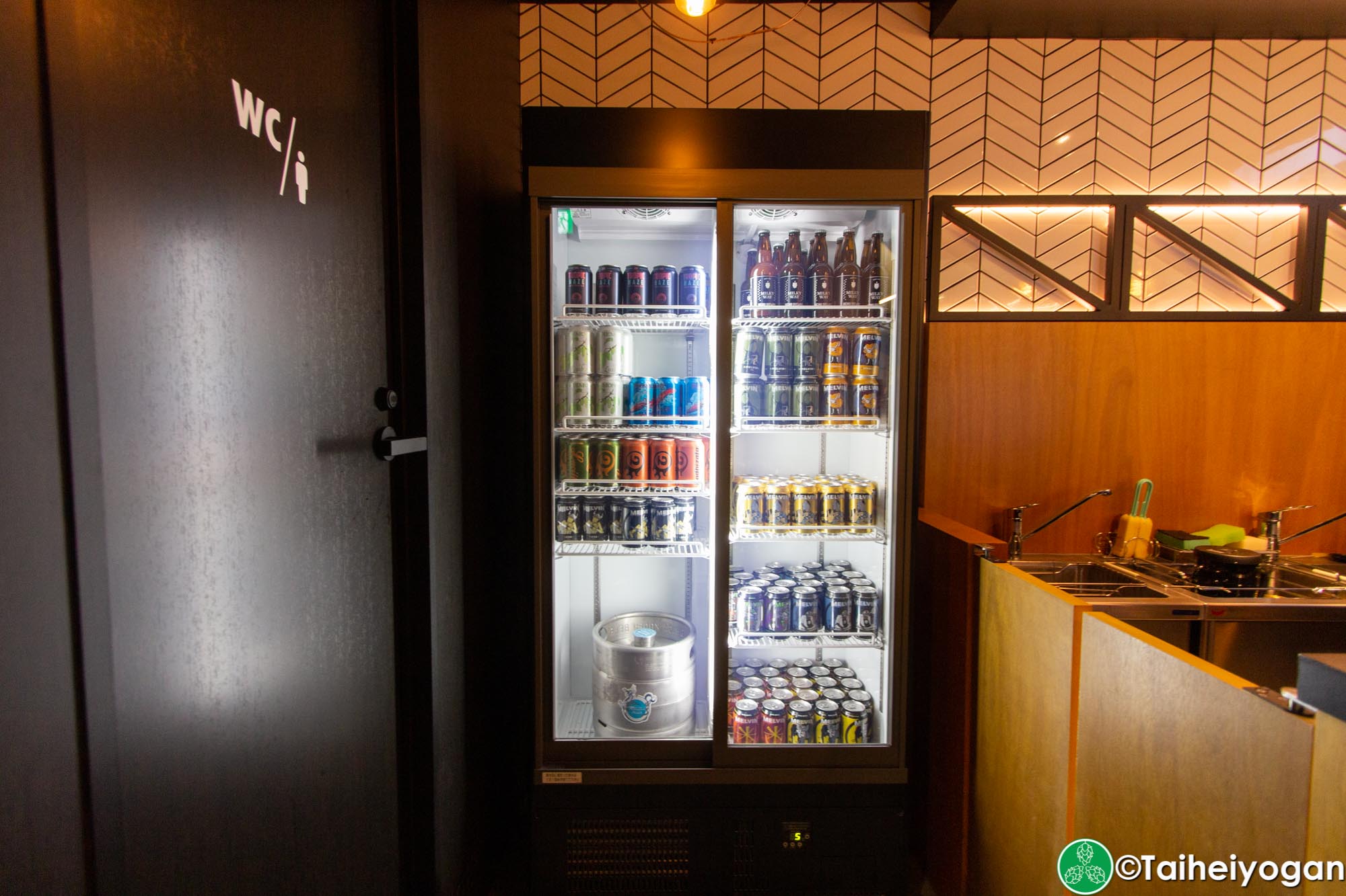 Frank's Barber and Beer Club - Interior - Bar - Beer Cooler