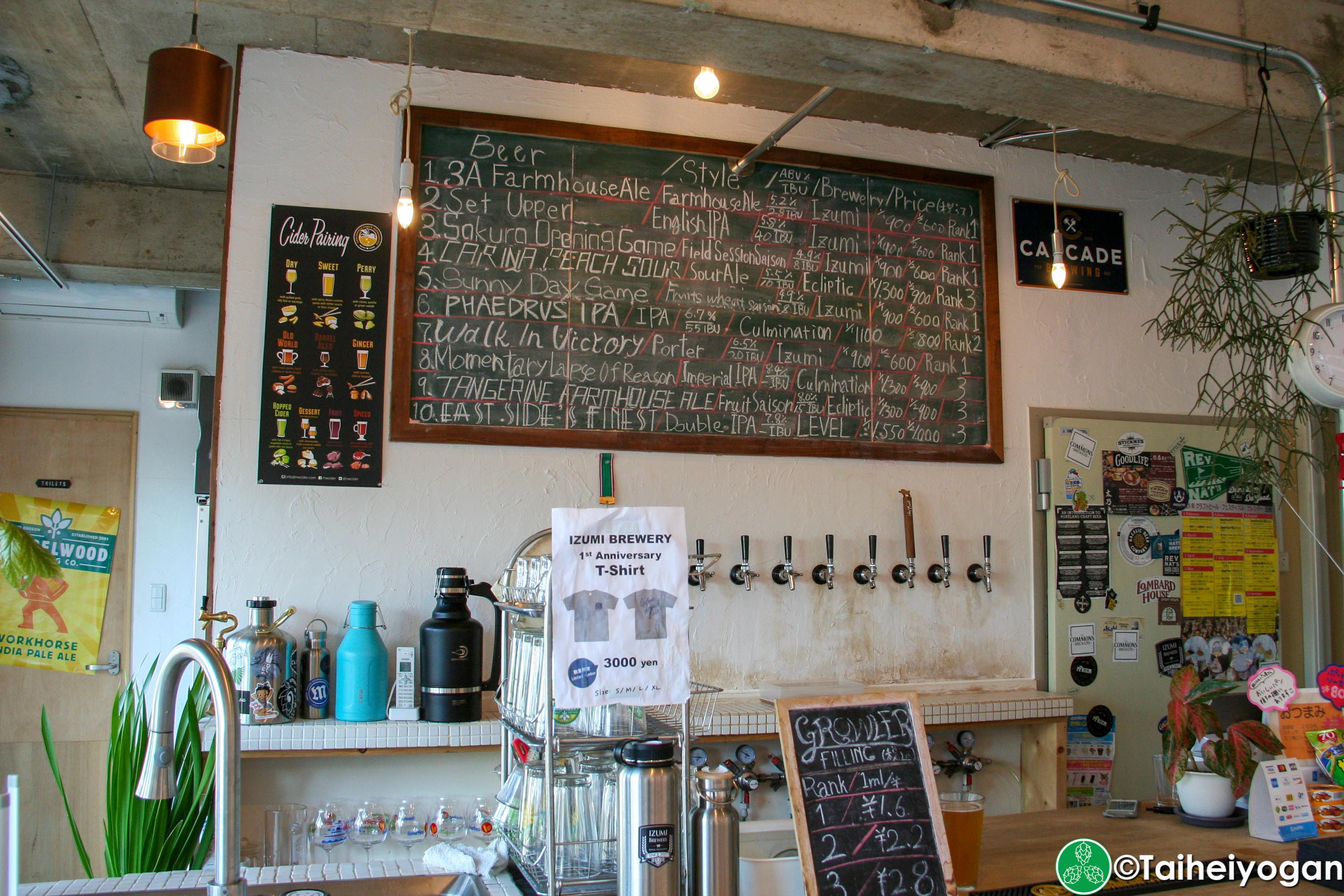 Beer Cellar Tokyo - Interior - Menu