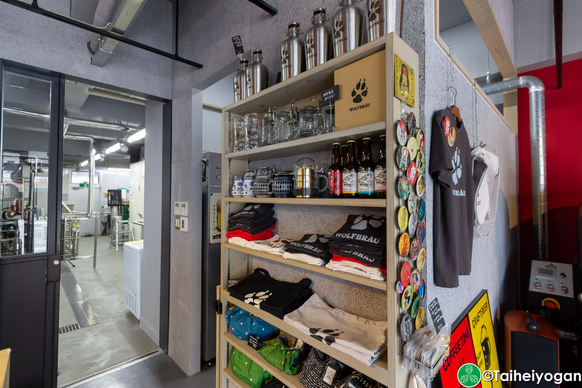 Wolfbrau Brewery & Roastery - Interior - Merchandise